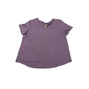 Lululemon Lavender Lux Modal-Silk Twist-Back Short-Sleeve Shirt, Size 6 H74